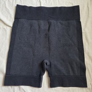 5/25$ - RD Style Dark Gray Ribbed Bike Shorts